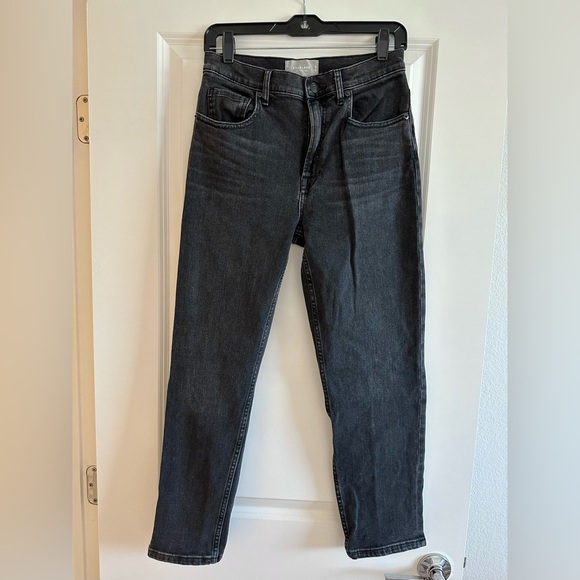 Everlane Cheeky Jeans - Black Rinse, Size 28 Ankle Length - Picture 1 of 5